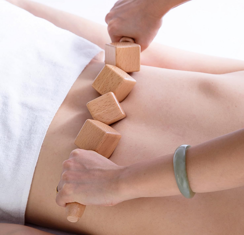 5-Piece Colombian Maderotherapy Wooden Massage Tool Kit