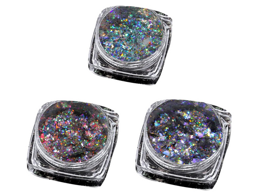 Irregular Foil Glitter Resin Powder for Manicure & Nail Art