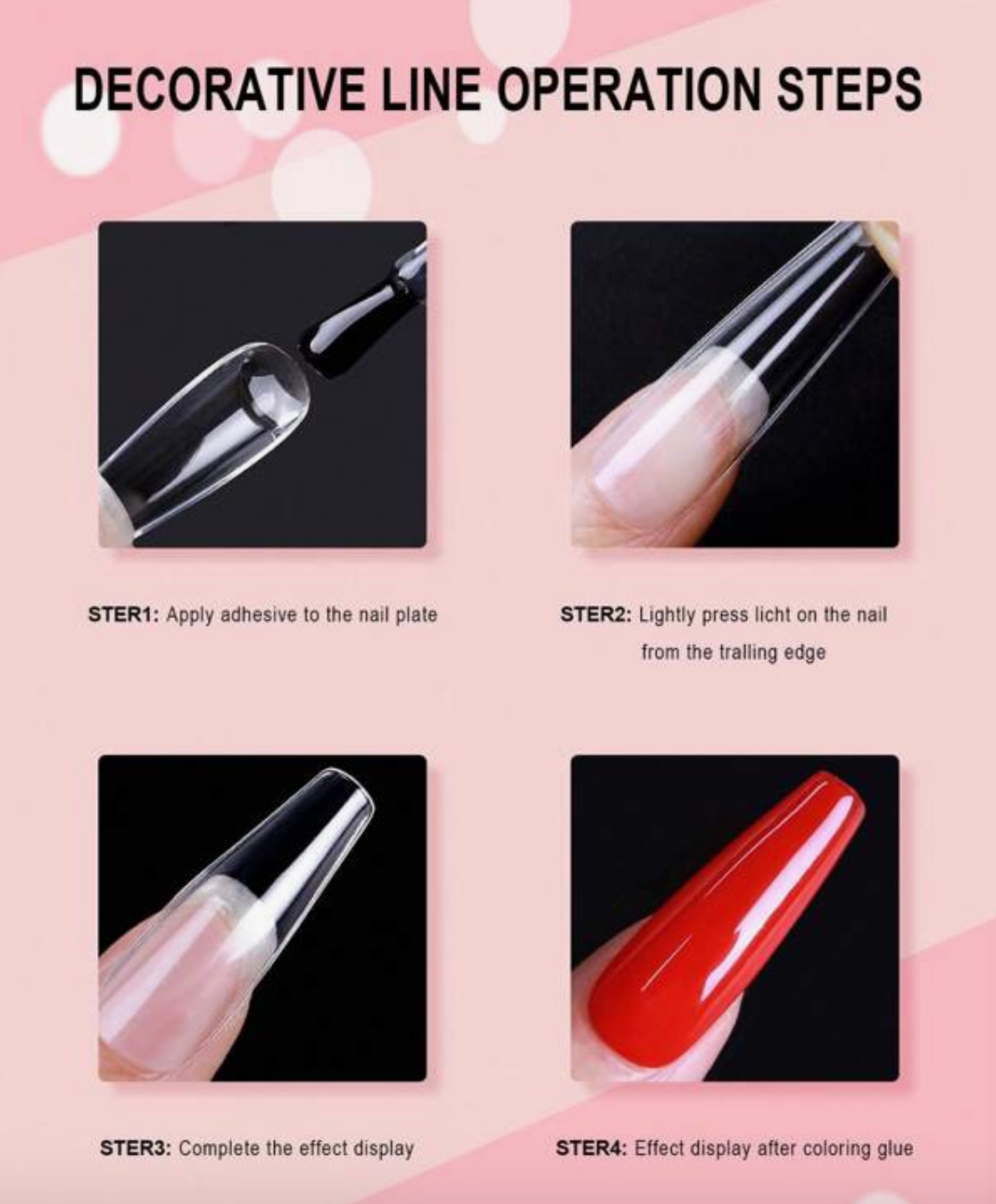 Soft Gel Tips | Full Cover | EXTRALONG (240pcs) Pink Box