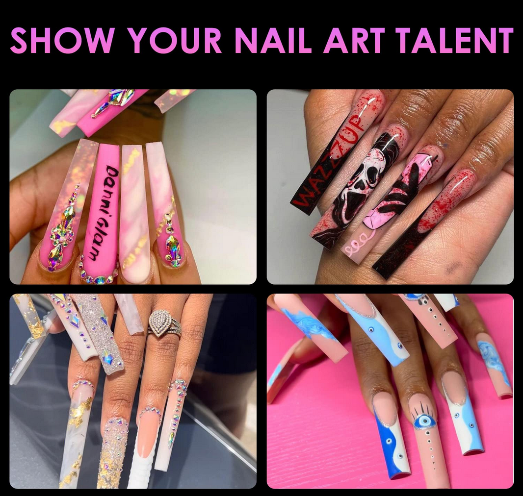 Soft Gel Tips | Full Cover | XXXL Coffin (240pcs) Pink Box