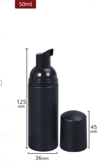 Foam Pump Bottle | Black and Gold | 50ml