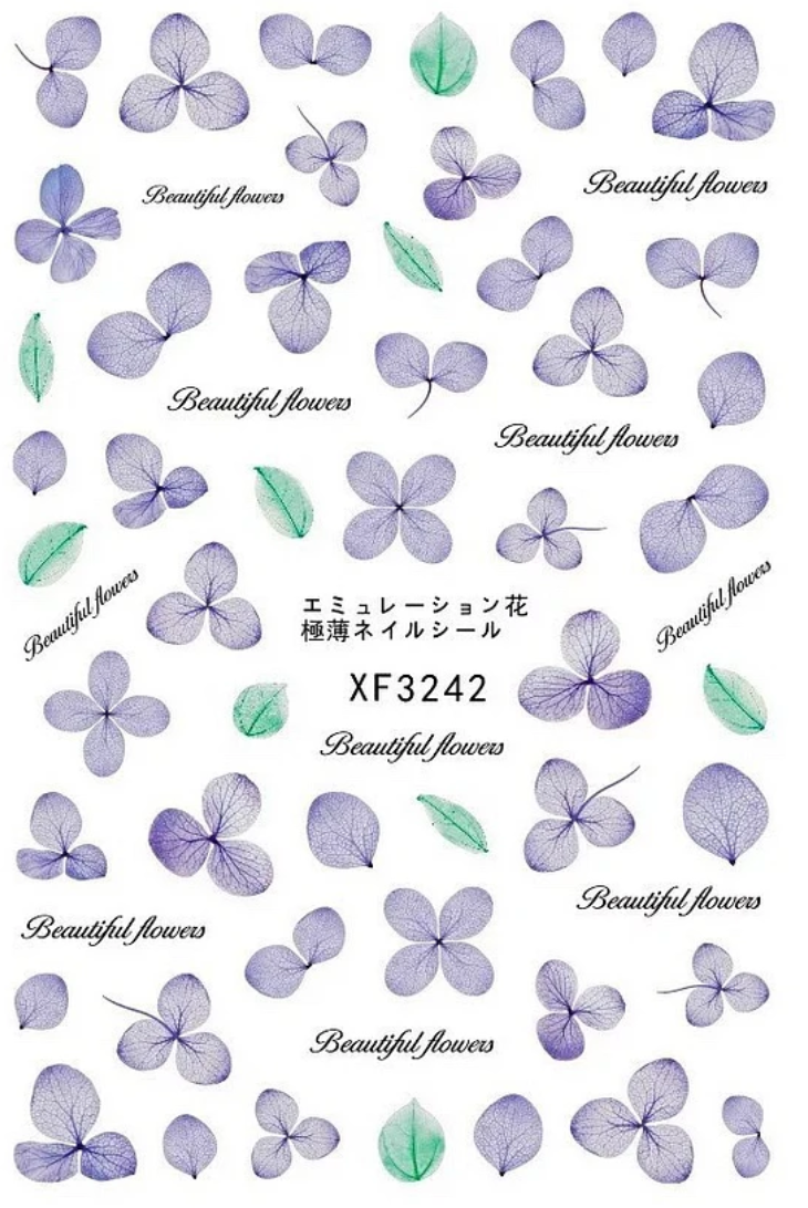 Nail Stickers | Flower | XF3242