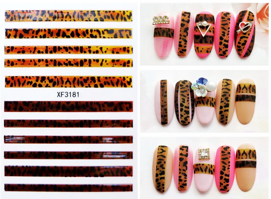 Autocollants pour ongles | Léopard | XF3181