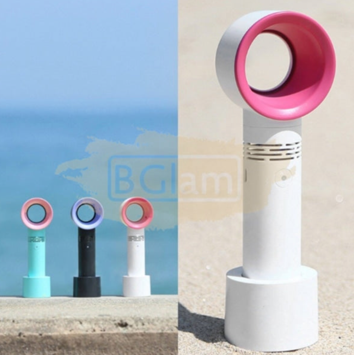 Zero 9 Mini Portable Bladeless Handheld Fan - Lash Extension Dryer Fan (USB Rechargeable) in 3 Colors