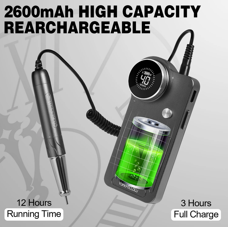 Portable Nail drill Machine 40000RPM 80W