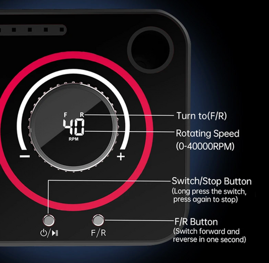 Professional Electric Nail drill machine 40000 RPM 40W | A Pedale