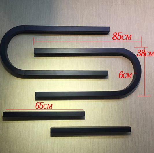 Nail Polish Wall-Mounted Rack Displays | U-Shaped or display bars | Black | Rack set