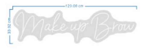 LED personnalisée : studio de beauté, salle de cils, maquillage des sourcils, nail art.