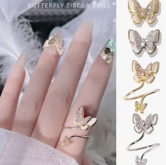 3D Nail Fashion Jewelry | Butterfly | K8-2059 & K8-2060 | Sold by the piece