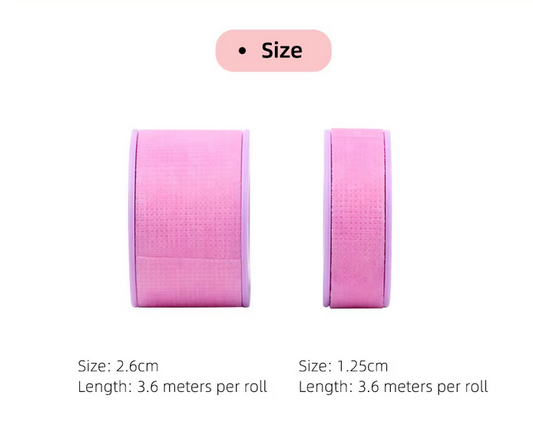 Silicon Gel Tape for Lash Extensions | Sensitive Skin | Pink | 2.5 cm x 3.6 m