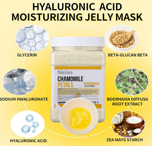 Masque Gelée Visage 650g | Pétales de Camomille | Hydratation & Confort