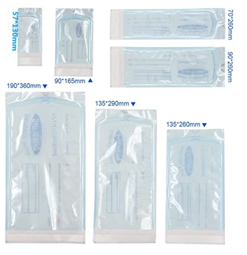 Pochettes de stérilisation (200 pièces/boîte) pour Autoclave | 135x260cm