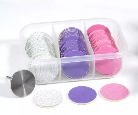 Professional Nail Drill Sanding Discs Set for Pedicure | 60 Pieces
