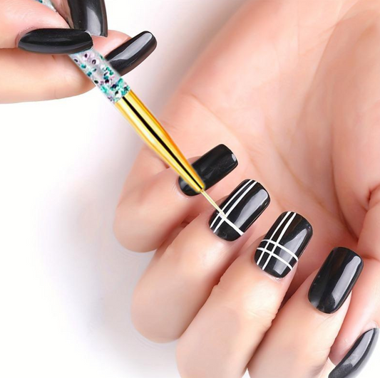 Nail Art Liner Brush Set | 3 Pieces | Color A, B, C