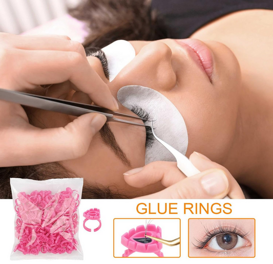 False Eyelashes Drop Glue Ring Cup Love (100pcs)