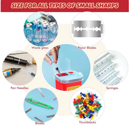 Conteneur de Déchets pour Lames de Rasoir | Conteneur de Déchets Biohazard