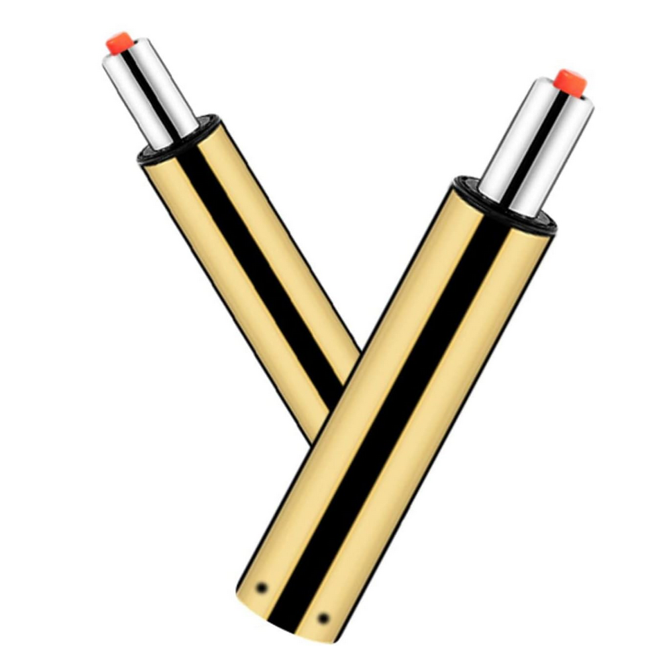 Beauty Salon Hydraulic Swivel Stool with Backrest | White and Gold