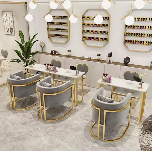 Velvet Heart-Shaped Chair with footrest | Grey