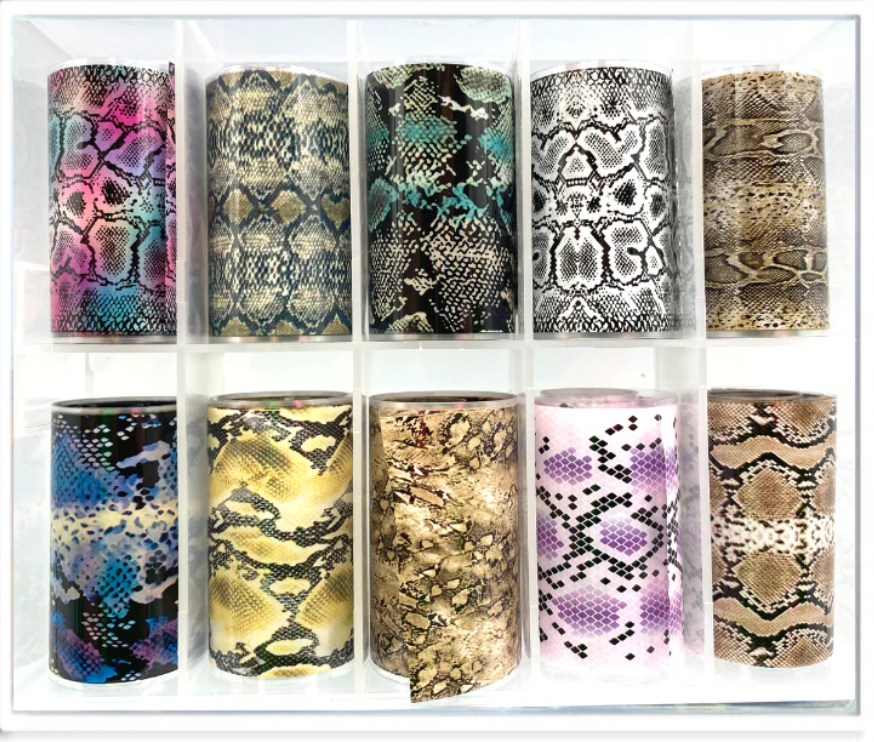 Nail Foil Transfer Set (10 rolls/Set) | M-112