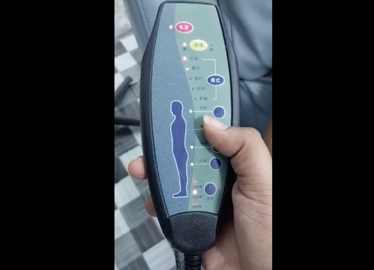 Electric Leather Recliner Chair | No rotate | Massage Function | Black