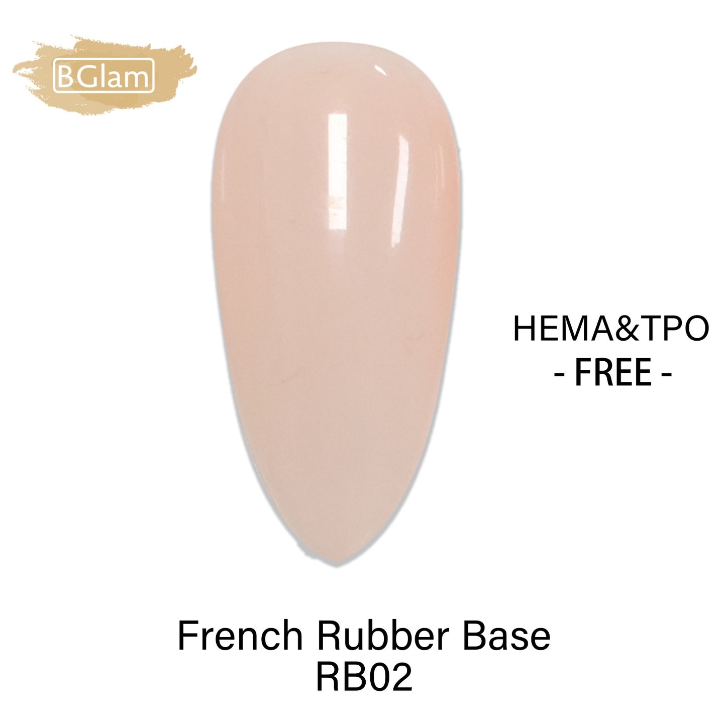 BGLAM Gel Polish 15ml | FRB02 | French Rubber Base