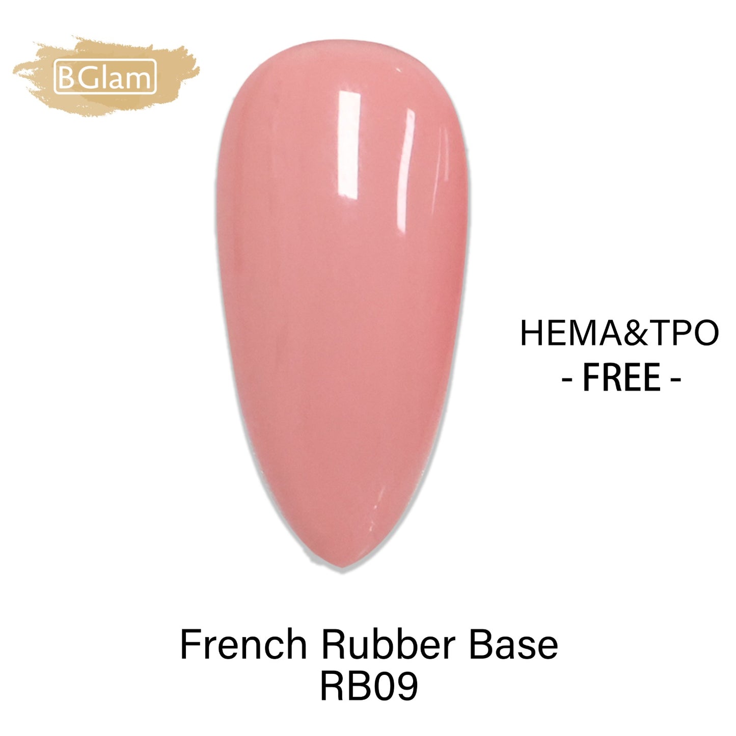 BGLAM Gel Polish 15ml | FRB09 | French Rubber Base