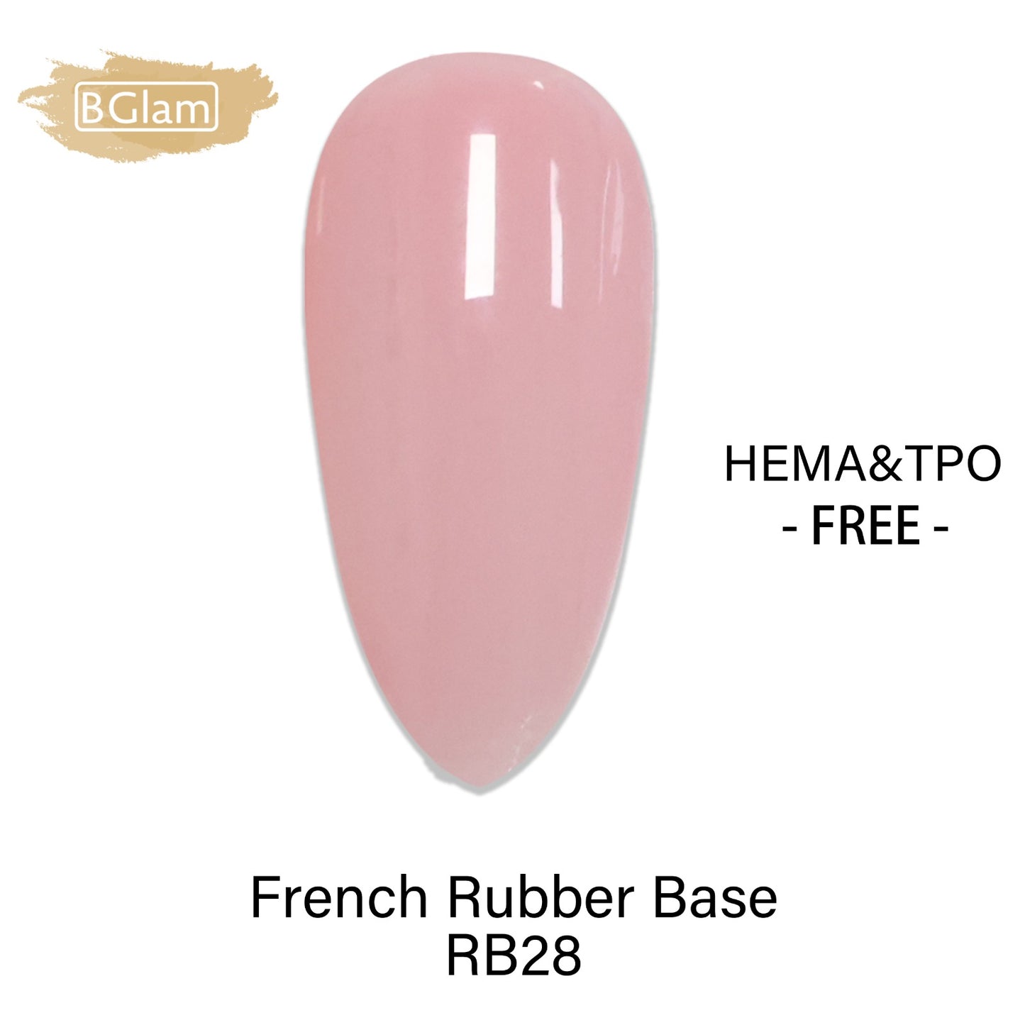 BGLAM Gel Polish 15ml | FRB28 | French Rubber Base