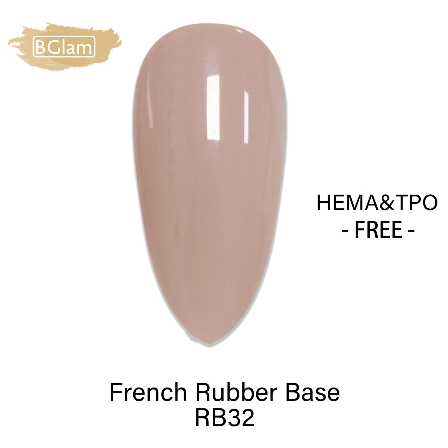 BGLAM Gel Polish 15ml | FRB32 | French Rubber Base