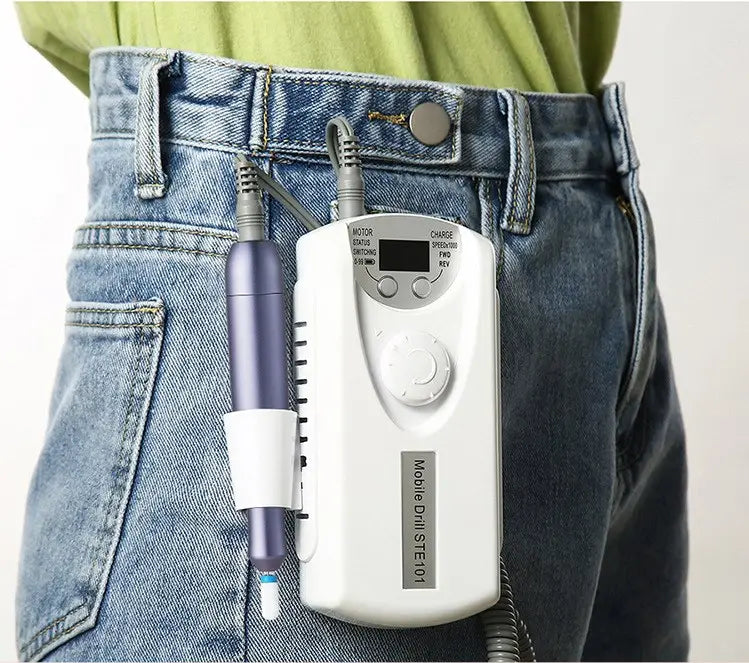 Portable Rechargeable Nail Drill Machine with LCD Display 30, 000 RPM STE-101