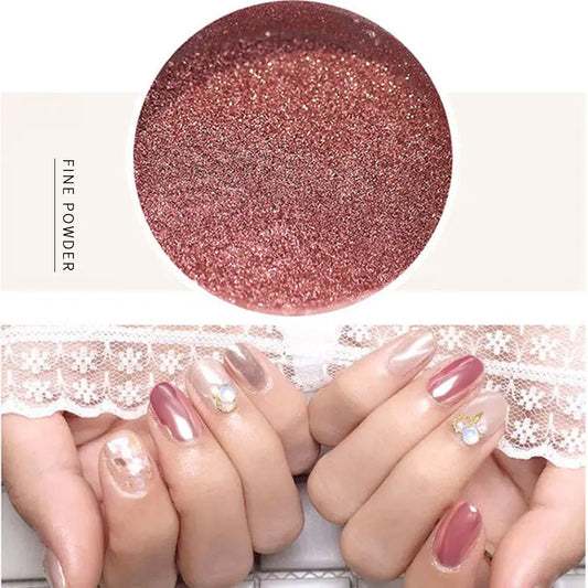 Metallic Chrome Mirror Powder with applicator