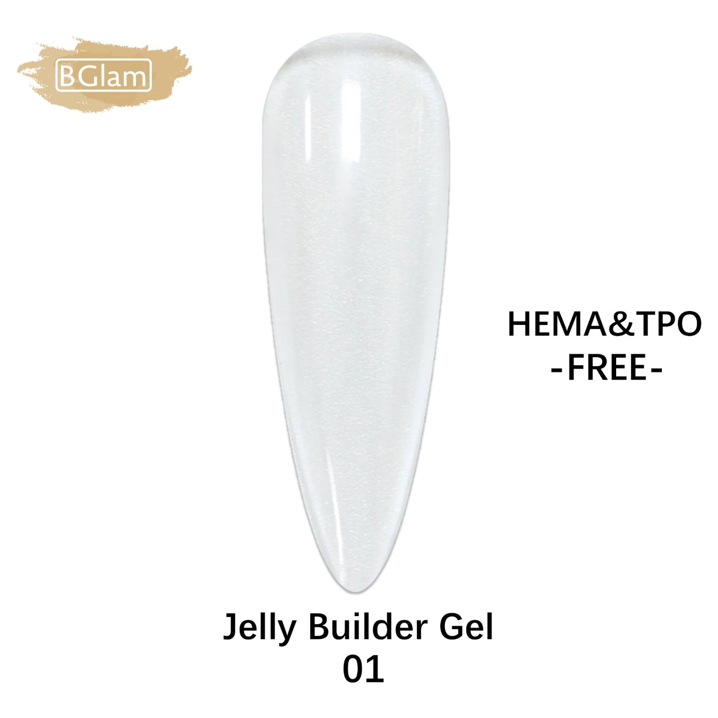 BGLAM Gel Polish 15ml | JBG01 | Jelly Builder Gel