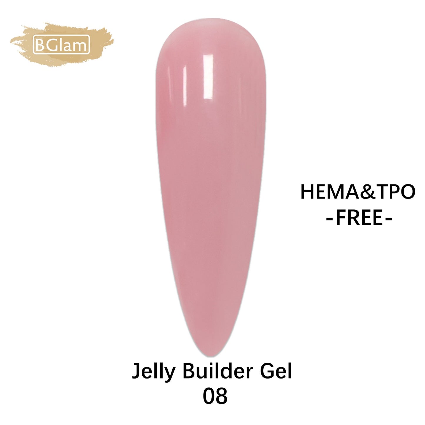 BGLAM Gel Polish 15ml | JBG08 | Jelly Builder Gel