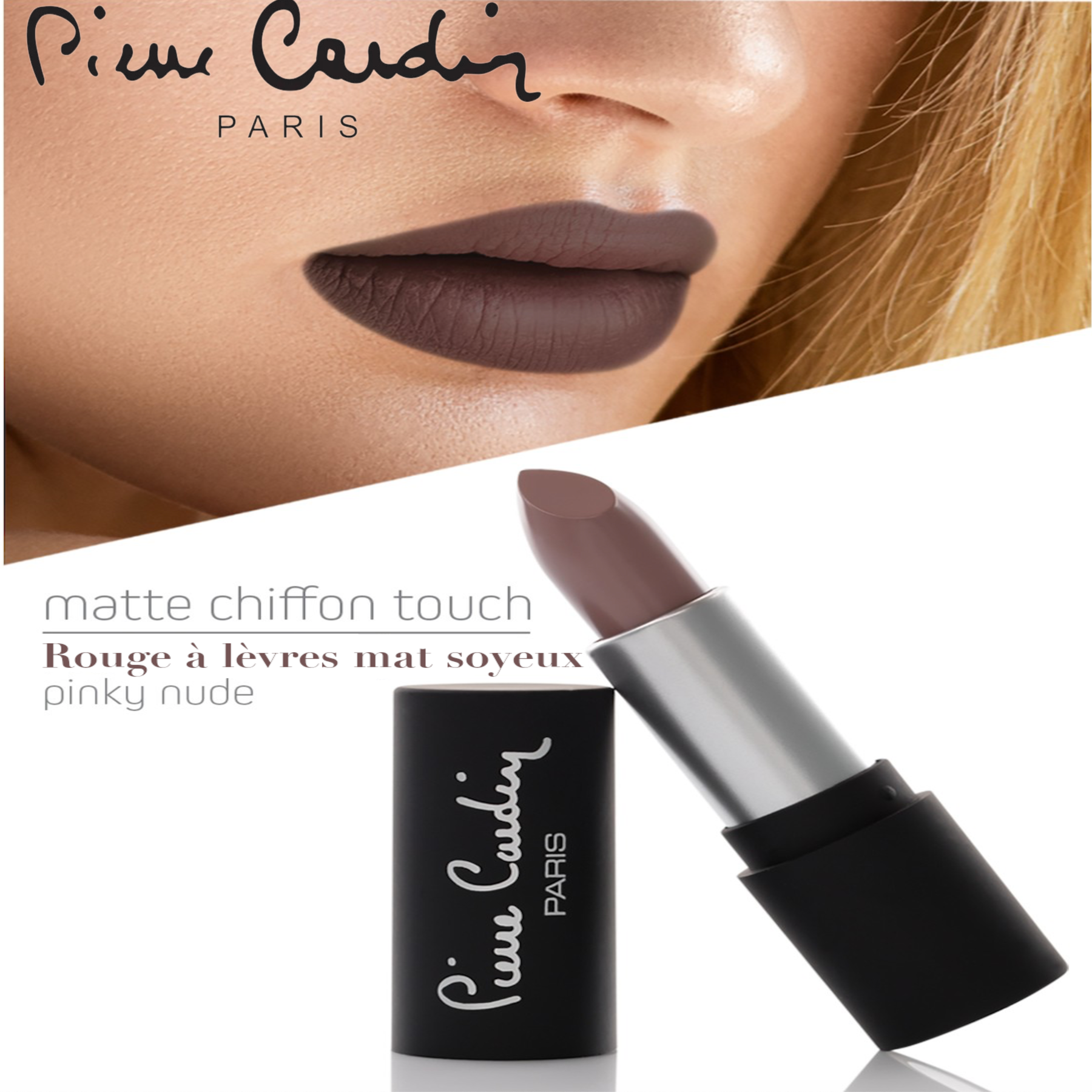 Pierre Cardin Matte Chiffon Touch Lipstick Pinky Nude 172 - 4 gr – BGlam  Reunion