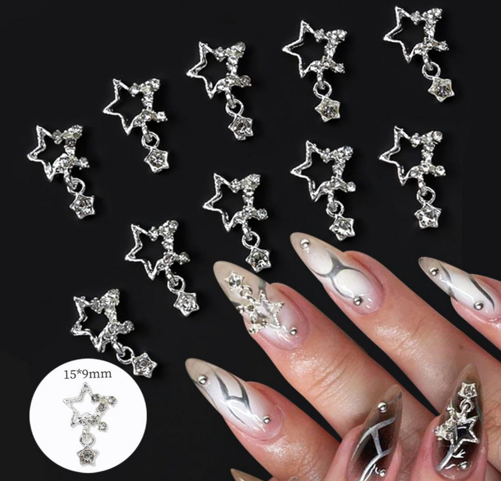 3D Nail Fashion Jewelry | Star | Sold by the piece