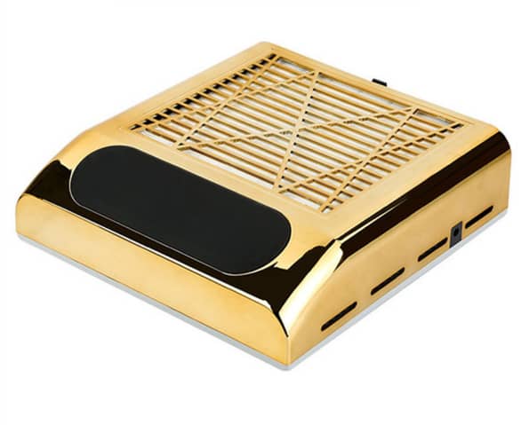 Professional Nail Dust Collector with Hand Cushion 80W | Gold