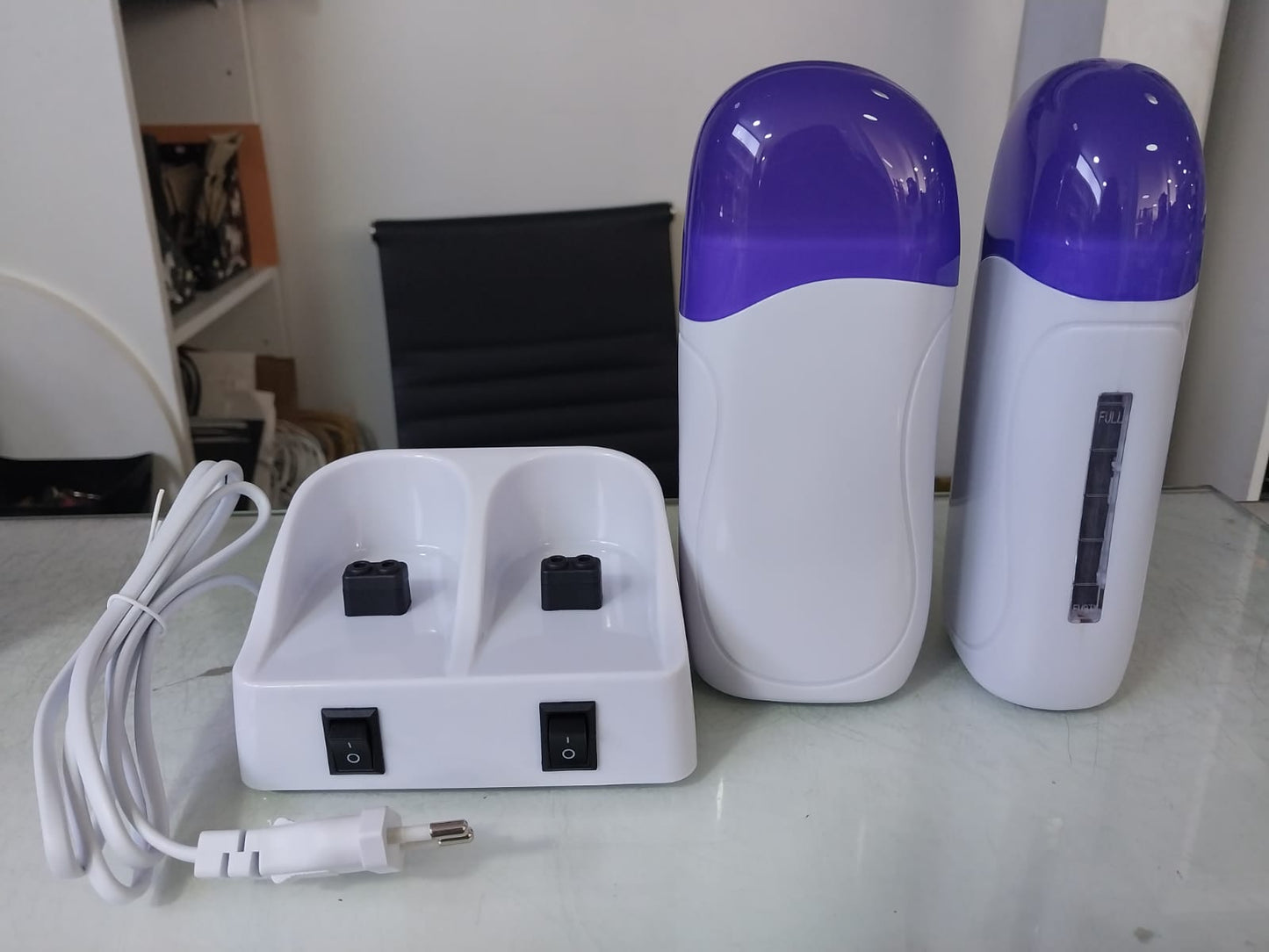 Double Roll-On Wax Heater | Blue