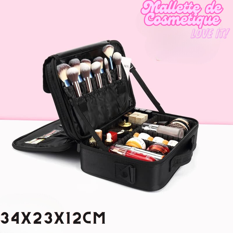 Cosmetic Bag | Black | 34x23x12cm
