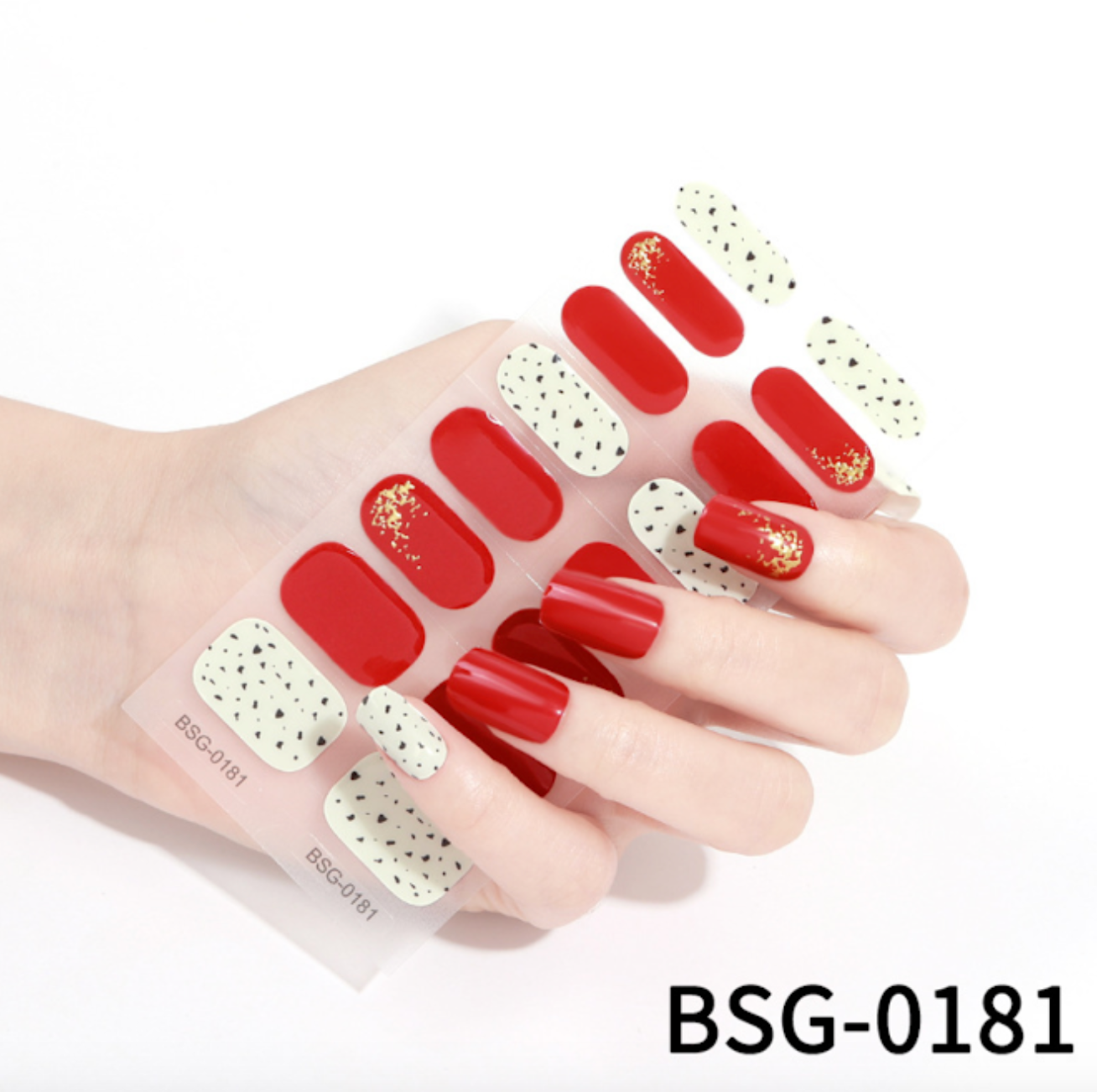 16 PCS Semi-Cured Gel Nail Wraps | BSG 0181