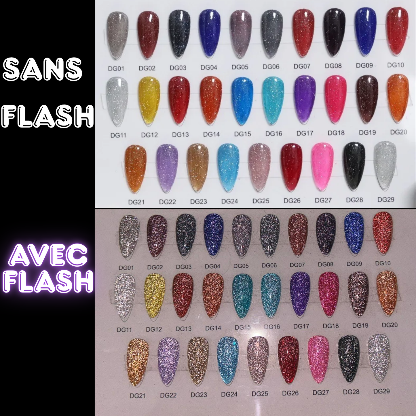 BGLAM Gel polish 15ml | Diamond Glitter | Flash Effect 1
