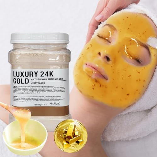 Masque Gelée Visage 650g | Luxury 24K Gold | Éclat & Vitalité