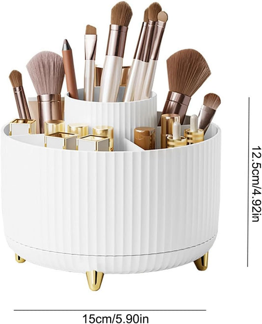 Organisateur de Maquillage Rotatif de Luxe | Édition Noir & Or