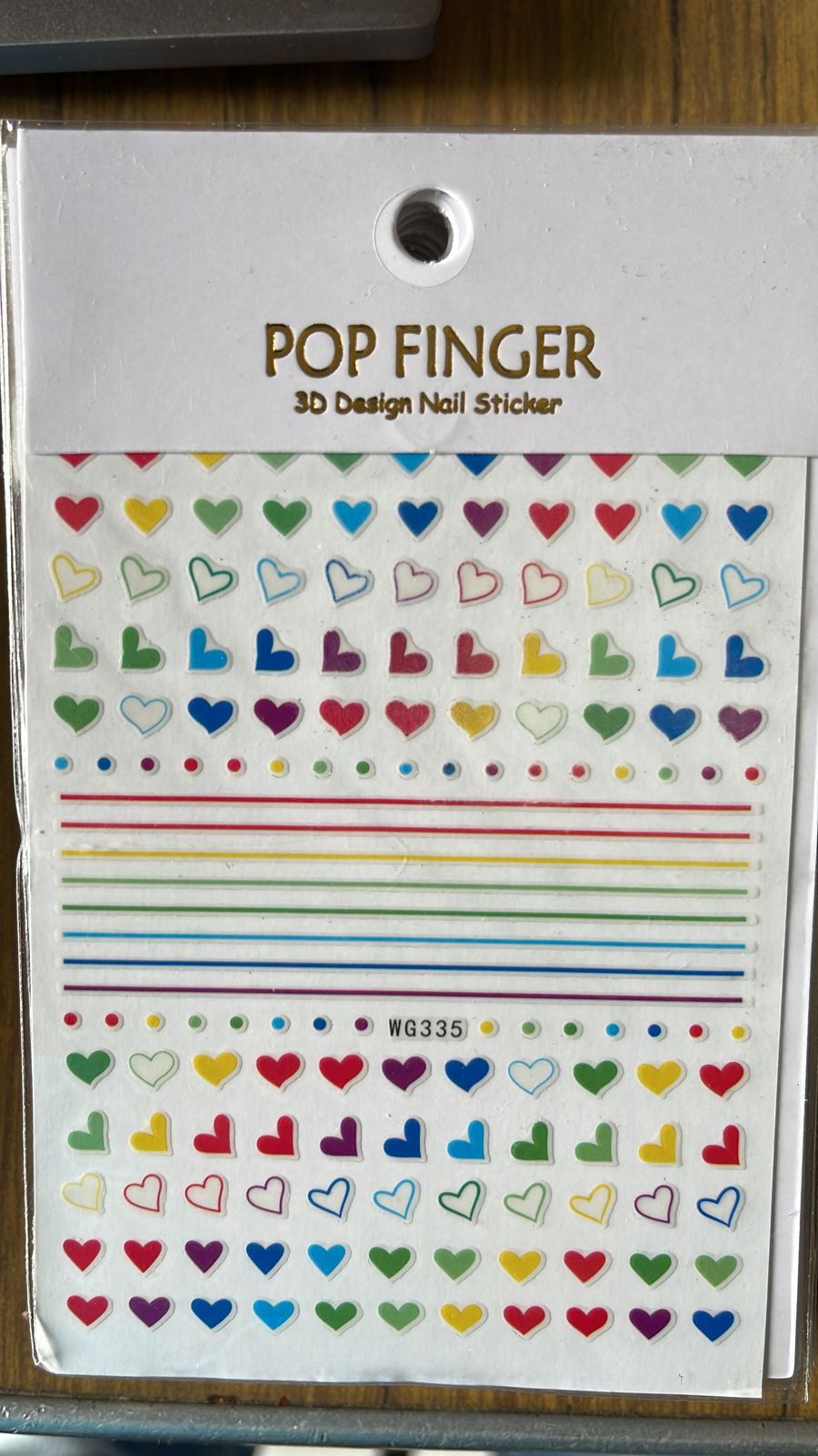 Autocollants pour ongles | Coeurs, amour et lèvres | WG335