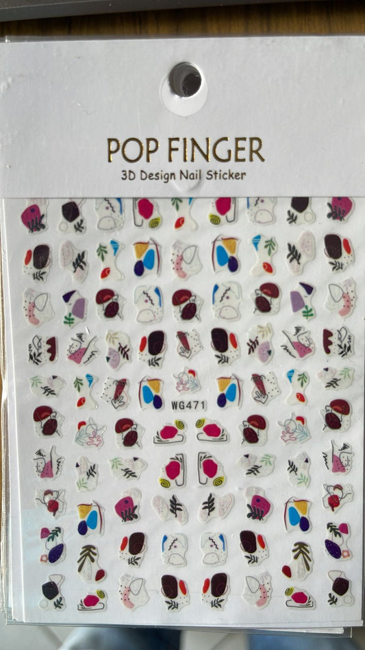 Autocollants pour ongles | WG471