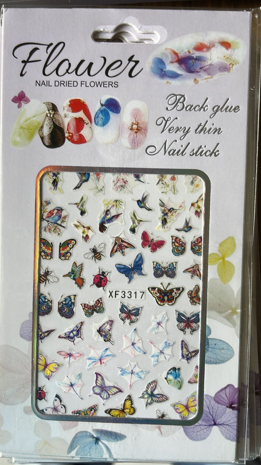 Nail Stickers | Butterfly | XF3317