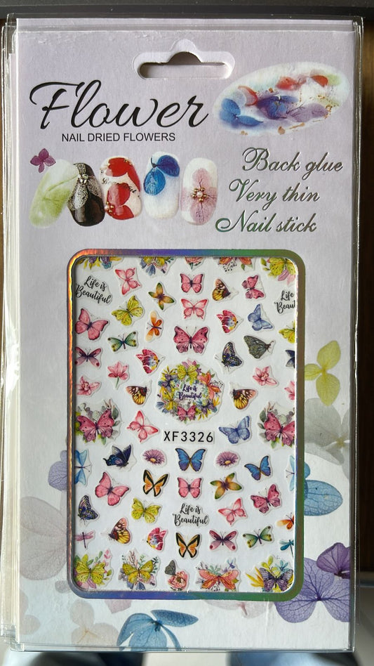 Nail Stickers | Butterfly | XF3326
