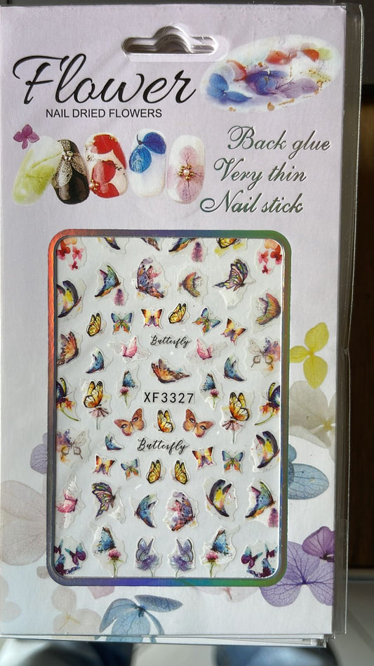 Autocollants pour Ongles | Papillon | XF3327