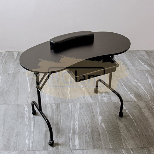 Foldable Manicure Station With Carry Bag - Black Mt-001