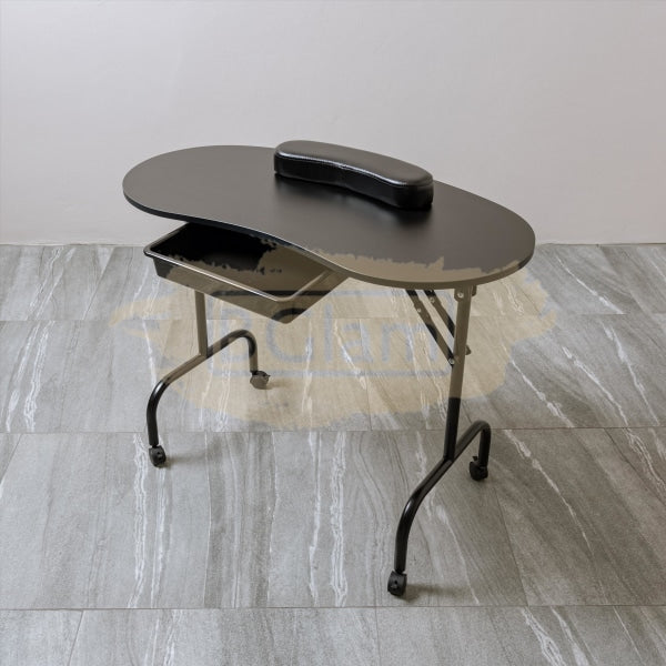 Foldable Manicure Station With Carry Bag - Black Mt-001