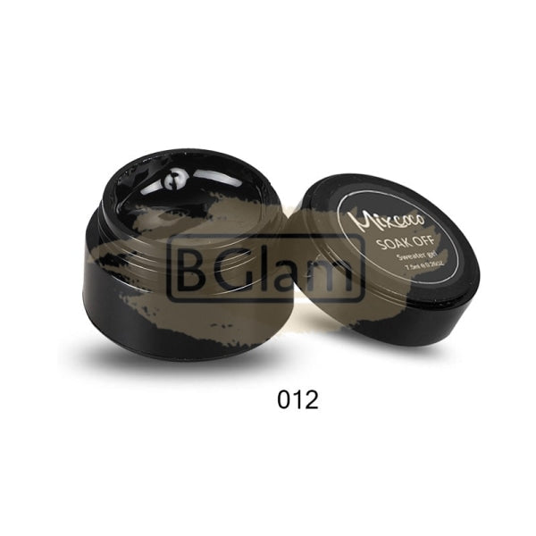 Mixcoco Soak-Off Gel Polish - Sweater Embossed 3D 012 Black Nail