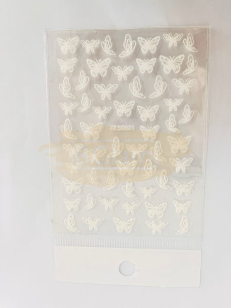 5D Embossed Nail Art Stickers - Xf-5D021W